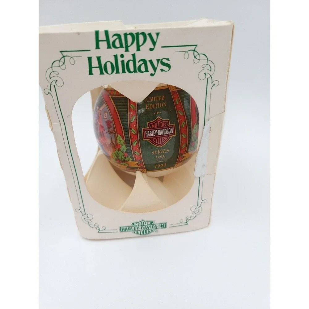1999 Harley Davidson Christmas Ball Ornament Ltd ELECTRA GLIDE SURPRISE Series 1